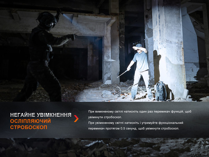 Фонарь ручной Fenix PD36R Pro RED  