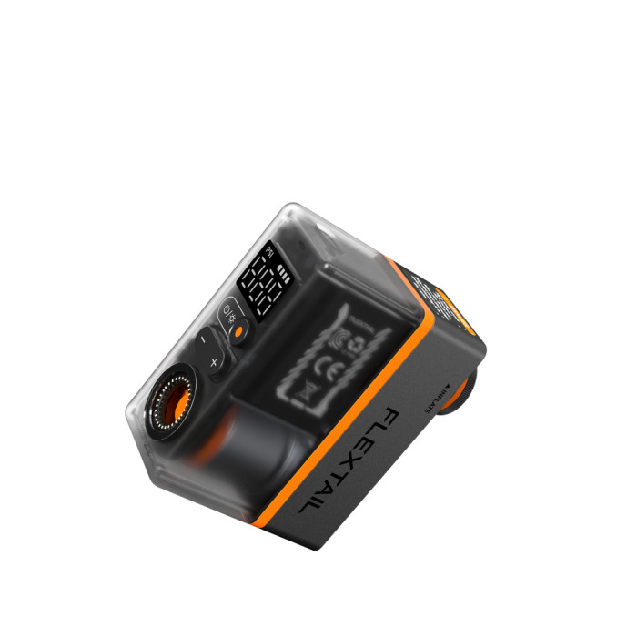 Велосипедный мини насос-задняя фара Flextail Tiny Tire Pump ACS, черный  