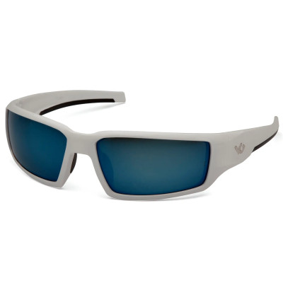 Очки защитные Venture Gear Pagosa White (ice blue mirror) Anti-Fog, зеркальные синие в белой оправе