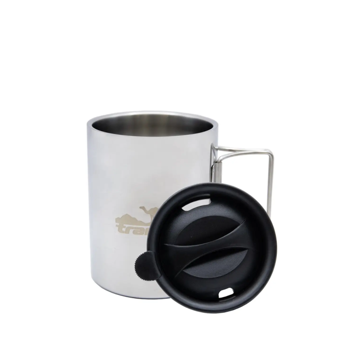 Термокружка Tramp со складными ручками и поилкой 500мл UTRC-142 (металл)  