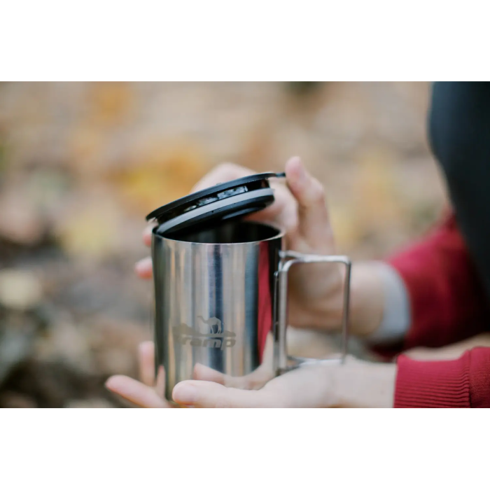 Термокружка Tramp со складными ручками и поилкой 500мл UTRC-142 (металл)  
