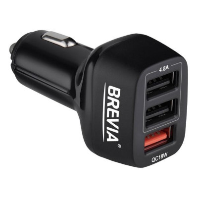 Автомобильное зарядное устройство Brevia ePower TriDrive 42W 3xUSB-A