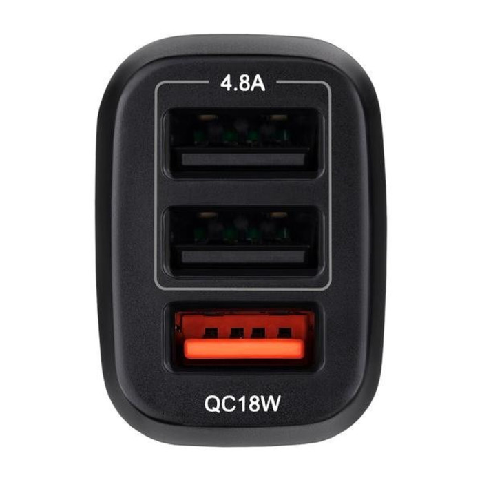 Автомобильное зарядное устройство Brevia ePower TriDrive 42W 3xUSB-A  