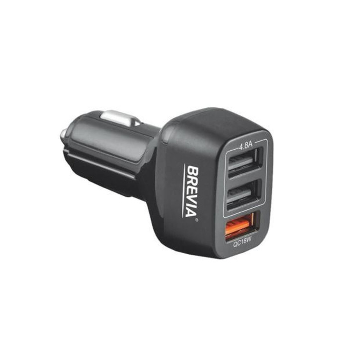 Автомобильное зарядное устройство Brevia ePower TriDrive 42W 3xUSB-A  