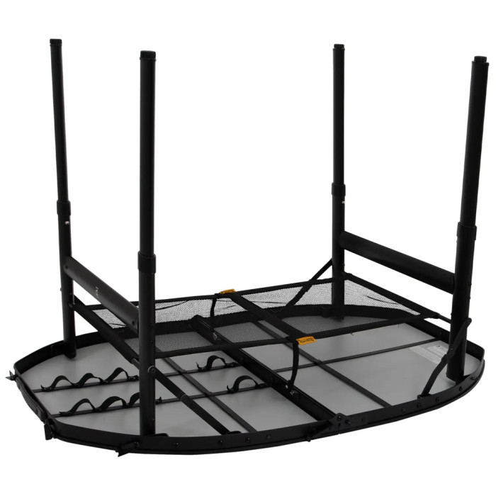 Стол Bo-Camp Woodbine Oval 100x70 cm Black/Wood look (1404185)  