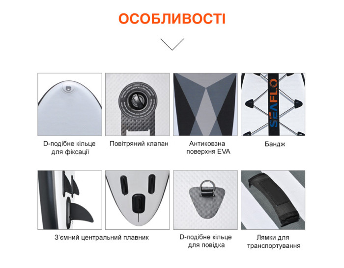 SUP-доска SeaFlo надувная SF-IS001-D  