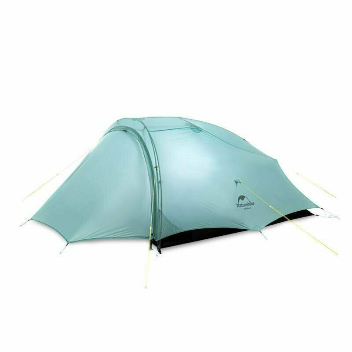 Палатка Naturehike Shared 2 NH20ZP091, 20D, сверхлегкая двухместная с футпринтом, голубой  