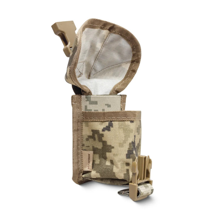 Подсумок Ukrarmor под гранату. Крепеж Molle. Cordura 500D Пиксель  