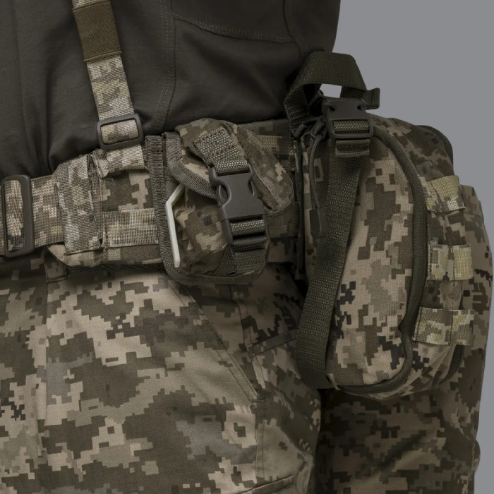 Подсумок Ukrarmor под гранату. Крепеж Molle. Cordura 500D Пиксель  