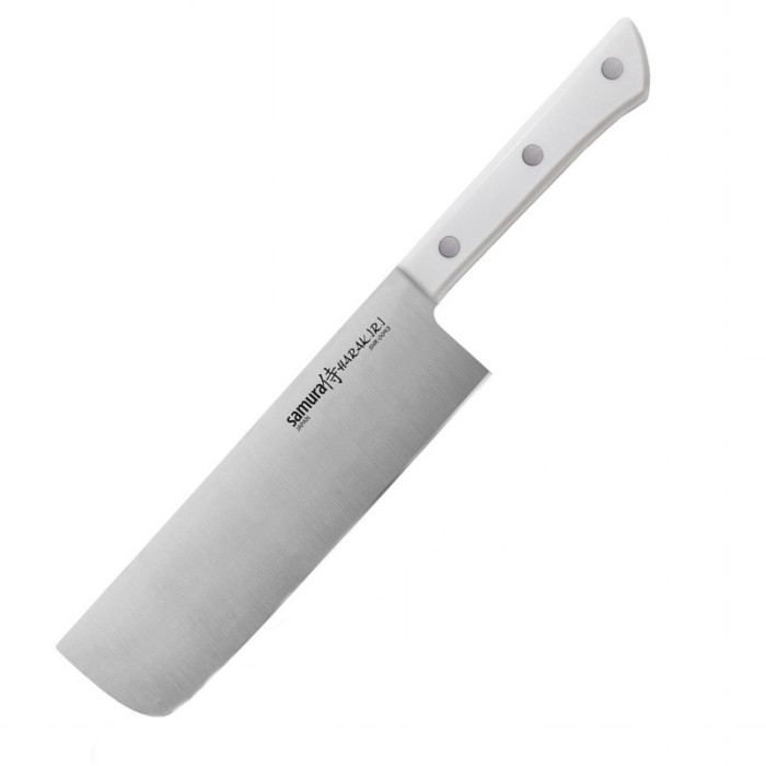 Нож кухонный Samura Harakiri овощной Накири, 161 мм, White SHR-0043W  