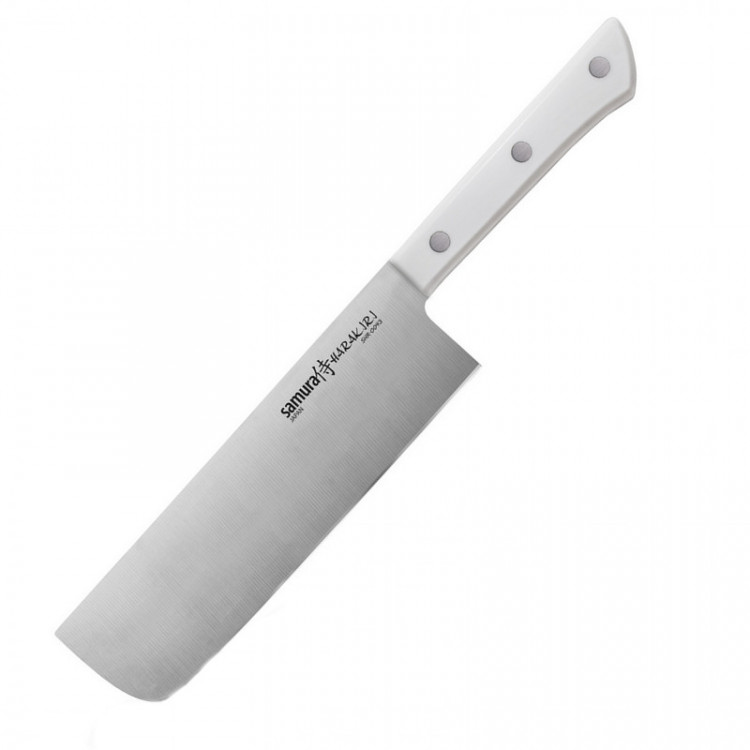 Нож кухонный Samura Harakiri овощной Накири, 161 мм, White SHR-0043W 