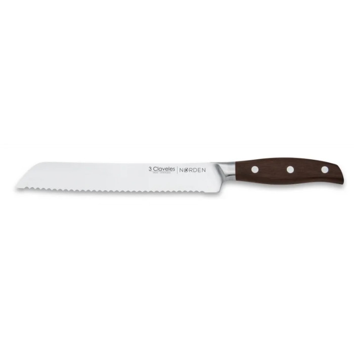 Нож хлебный 3claveles Norden 1043, 3CR13 205 мм, Испания  