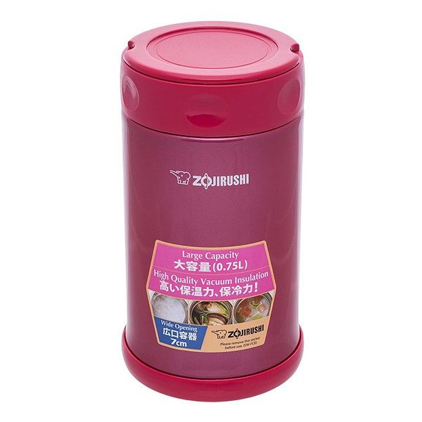 Пищевой термоконтейнер Zojirushi SW-FCE75PJ 0.75 л малиновый  