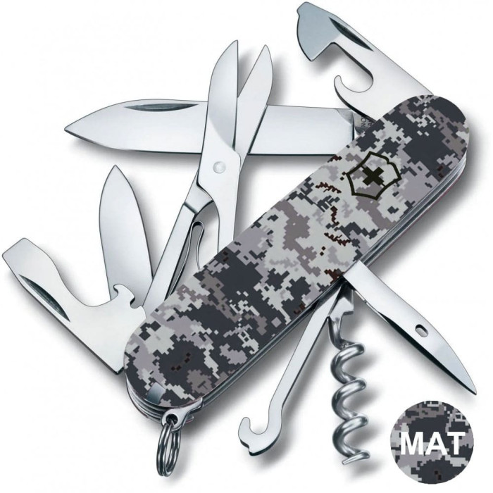 Складной нож Victorinox CLIMBER ARMY Пиксель синий 1.3703.3.W3942p  