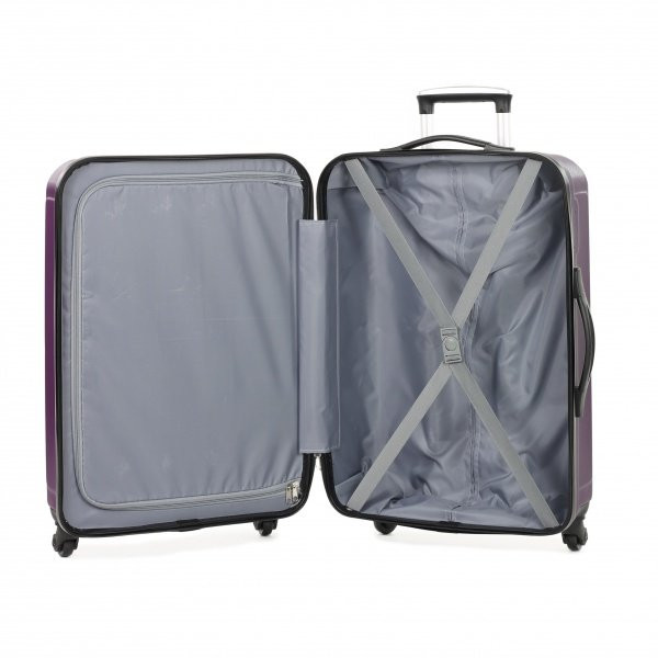Чемодан Members Nexa, фиолетовый (размер S)  