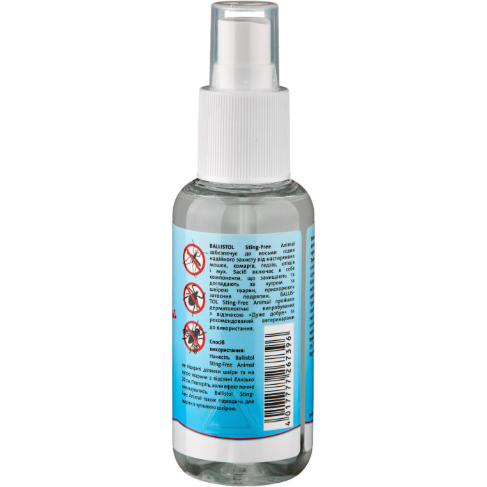 Аэрозоль Ballistol Klever Stichfrei Animal (от комаров и клещей), 100мл, для животных  