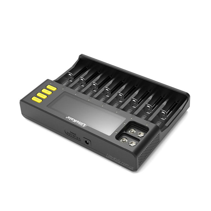 Зарядное устройство LiitoKala Lii-S8 на 8 каналов для аккумуляторов + автомобильный кабель  