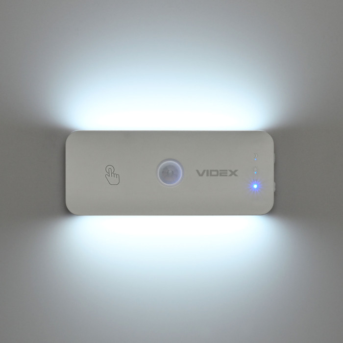 Светильник аккумуляторный с датчиком движения VIDEX VL-NL053W-S  