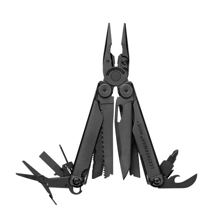 Мультитул Leatherman Wave Plus Black, синтетический чехол 