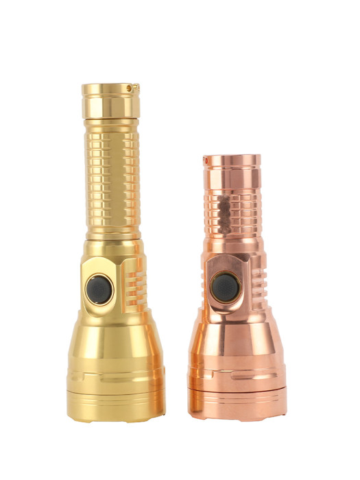 Фонарь Mateminсo MT35mini-S 18650 Brass, латунь  
