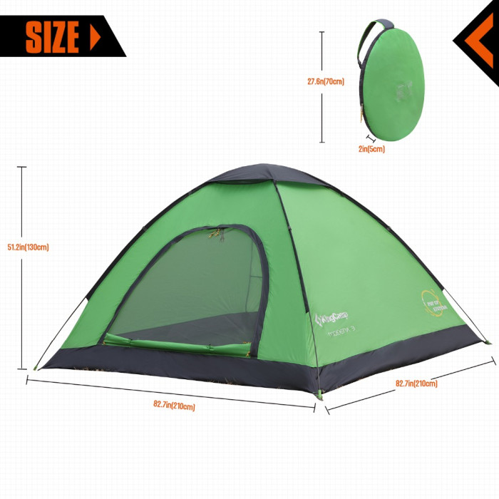 Палатка KingCamp MODENA 3 (KT3037) Green  