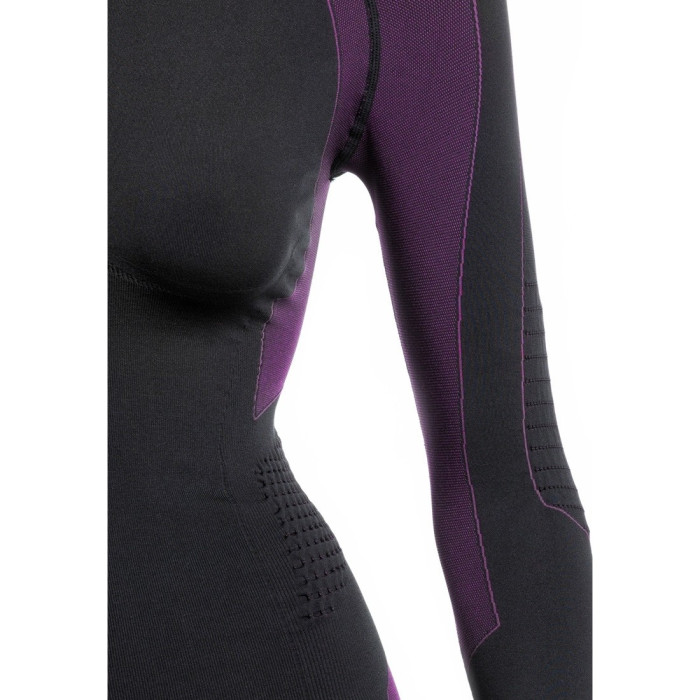 Термокофта женская Accapi Polar Bear Long Sleeve Shirt High Neck Woman 934 black-cyclamen M-L  