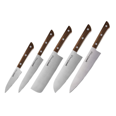 Набор из 5-и кухонных ножей Samura Harakiri SHR-0250WO
