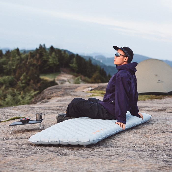 Матрас надувной одноместный UL Naturehike CNK2450WS012, 196*64, серый  