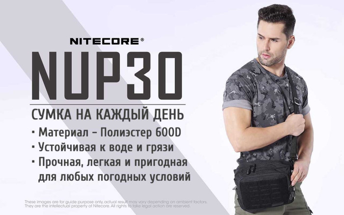 Сумка EDC тактическая Nitecore NUP30 (Cordura 600D)  