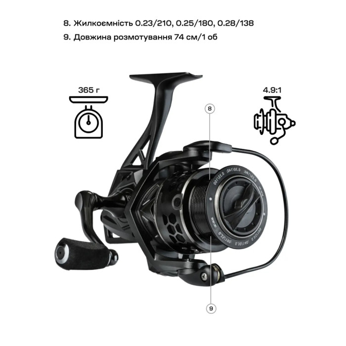 Катушка Brain Storm'19 4000 7+1BB 4.9:1  