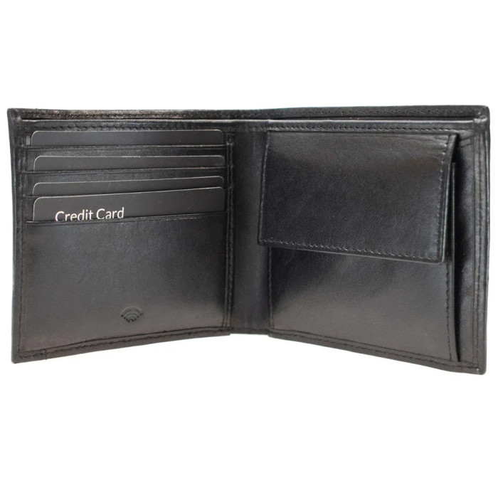 Портмоне мужское кожаное Semi Line RFID Black (P8267-0)  