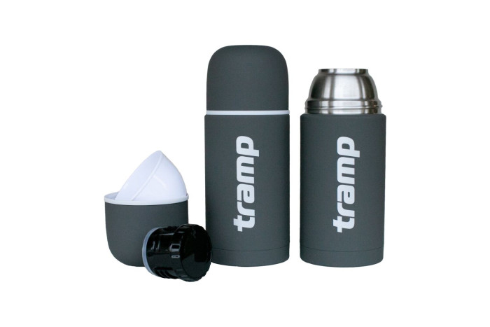 Термос Tramp Soft Touch 0,75 л серый  