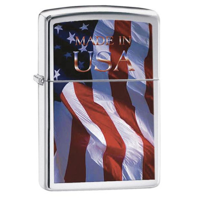Зажигалка Zippo 200 Made In Usa Flag 24797