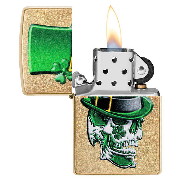 Зажигалка Zippo 207G Irish Skull Design (49121  