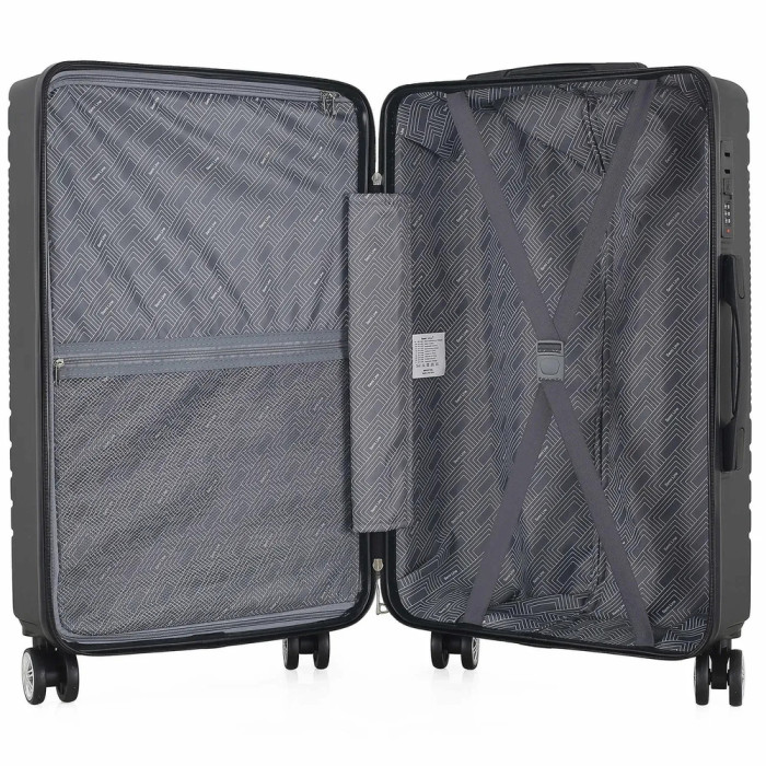 Чемодан Semi Line 24" (M) Black (T5789-2)  