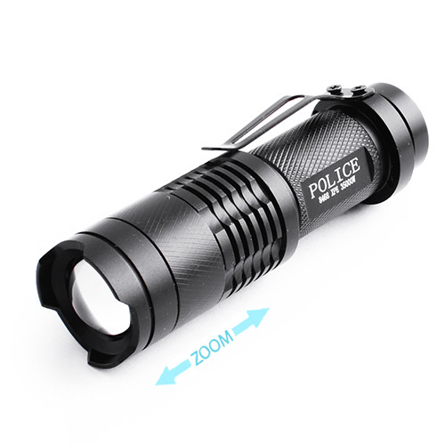 Фонарь Police 8468-XPE, 1xAA/1x14500, zoom  