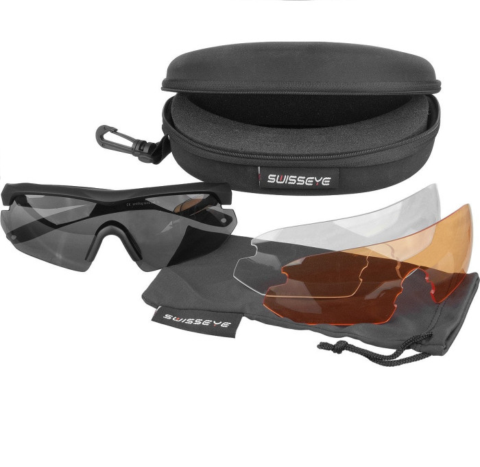 Очки баллистические Swiss Eye Nighthawk чёрные  