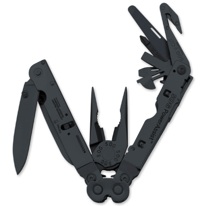 Мультиинструмент SOG PowerAssist черный (B66N-CP)  