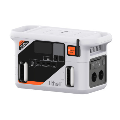 Портативная зарядная станция Litheli 800 Вт, 724 Вт·ч, LiFePO4 + 2 Power Bank