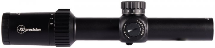 Прицел оптический XD Precision Black-C.Q.B, 1-6x24 IR, BDC, F1  