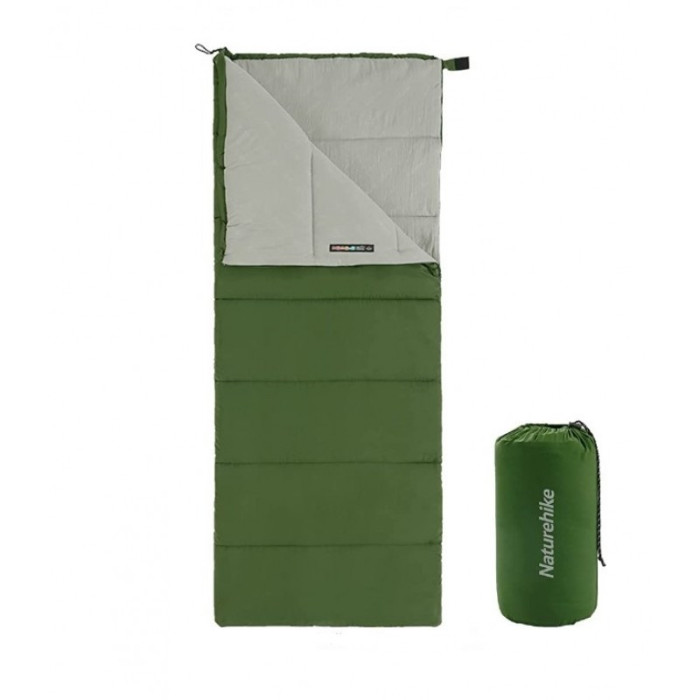 Спальный мешок Naturehike F150 NH22MSD05, левый, зеленый  