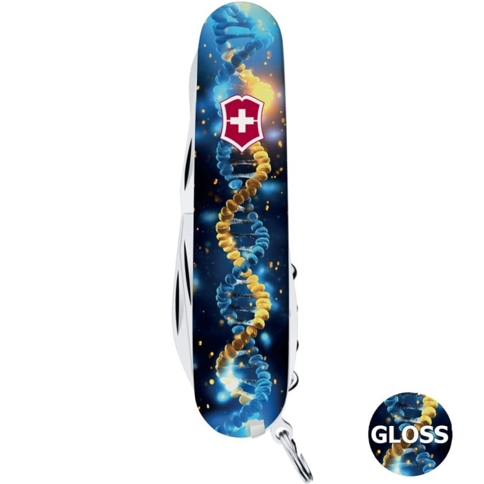 Складной нож Victorinox CLIMBER UKRAINE ДНК Украинца 1.3703.3.T3270pw  