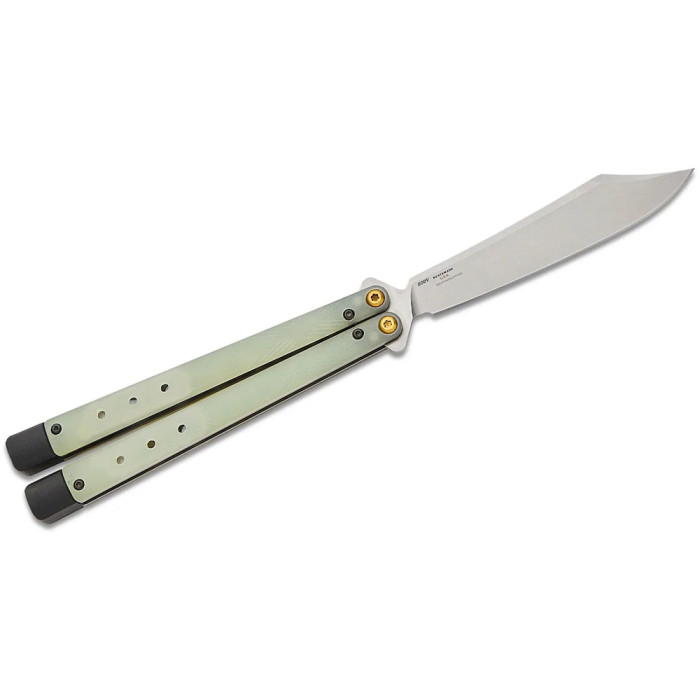 Нож Benchmade Necron, balisong, jade G10, 99  