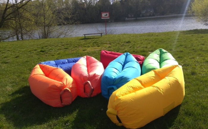 Надувной диван Lamzak Standart (оранжевый)  