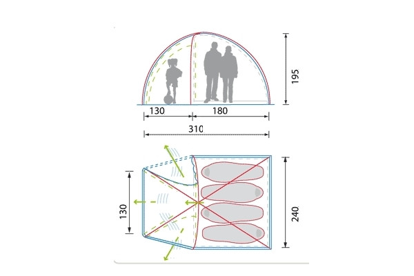 Палатка Alexika Minesota 3 Luxe Alu  