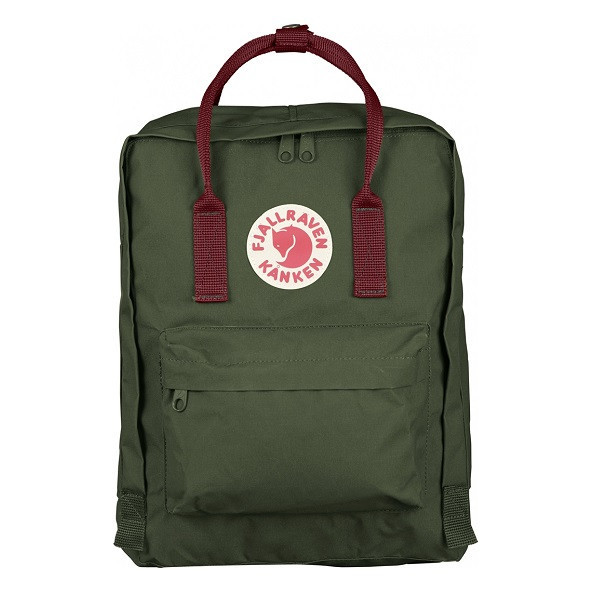 Рюкзак Fjallraven Kanken Forest Green-Ox Red 