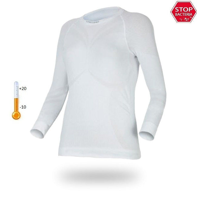 Футболка женская Lasting Atala 0101 белая, S-M  