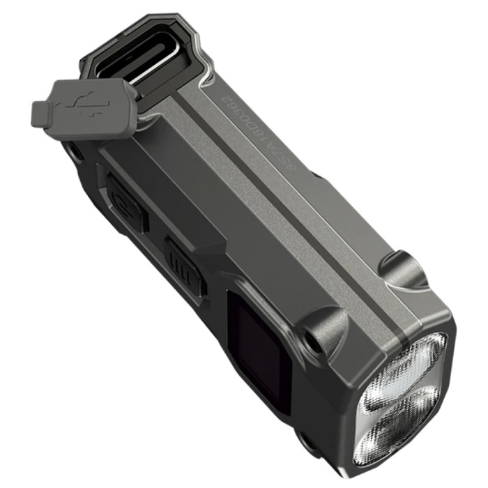 Фонарь наключный Nitecore TINI 3 (2xNiteLab UHE LED, 600 люмен, 5 режимов, USB-C), серый  