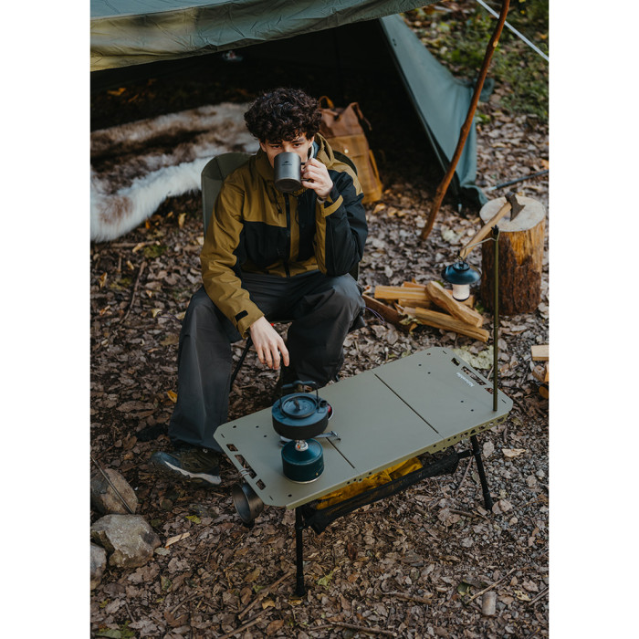 Складной стол Naturehike CNK2450JJ025, 80х40 см, алюминий, оливковый  