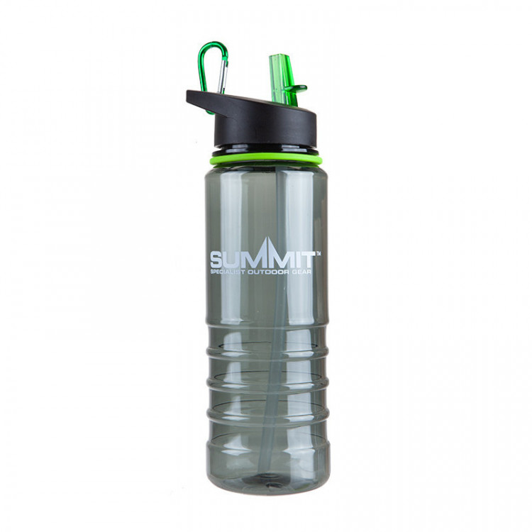 Бутылка Summit Tritan Bottle с соломинкой и карабином зеленая 700 мл 